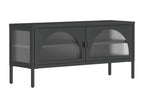 Black Glass TV Stand, 105 x 35 x 50 cm