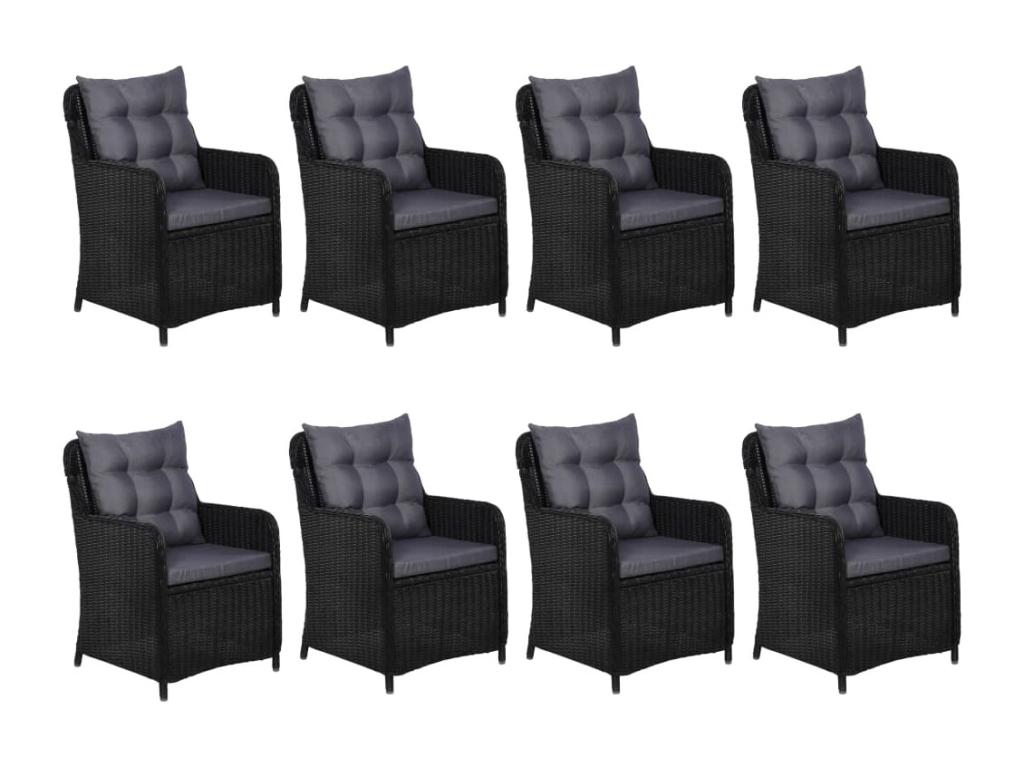 Black Woven Resin Wicker Home Furniture - dlz1766456425114