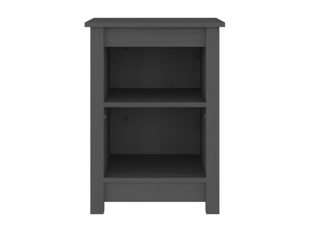 Gray Pine Wood Table, 40 x 35 x 55 cm