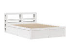 White Pine Wood Bed Frame, 140 x 200 cm
