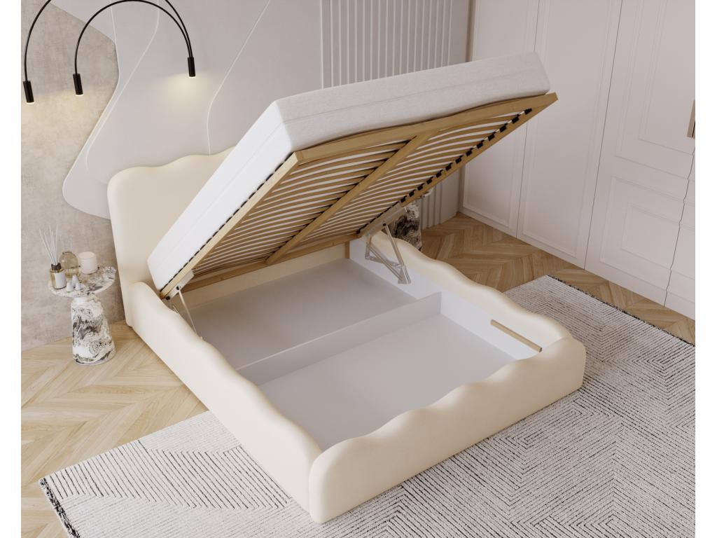 Brown Boucle Fabric Home Furniture, 160 x 200 cm