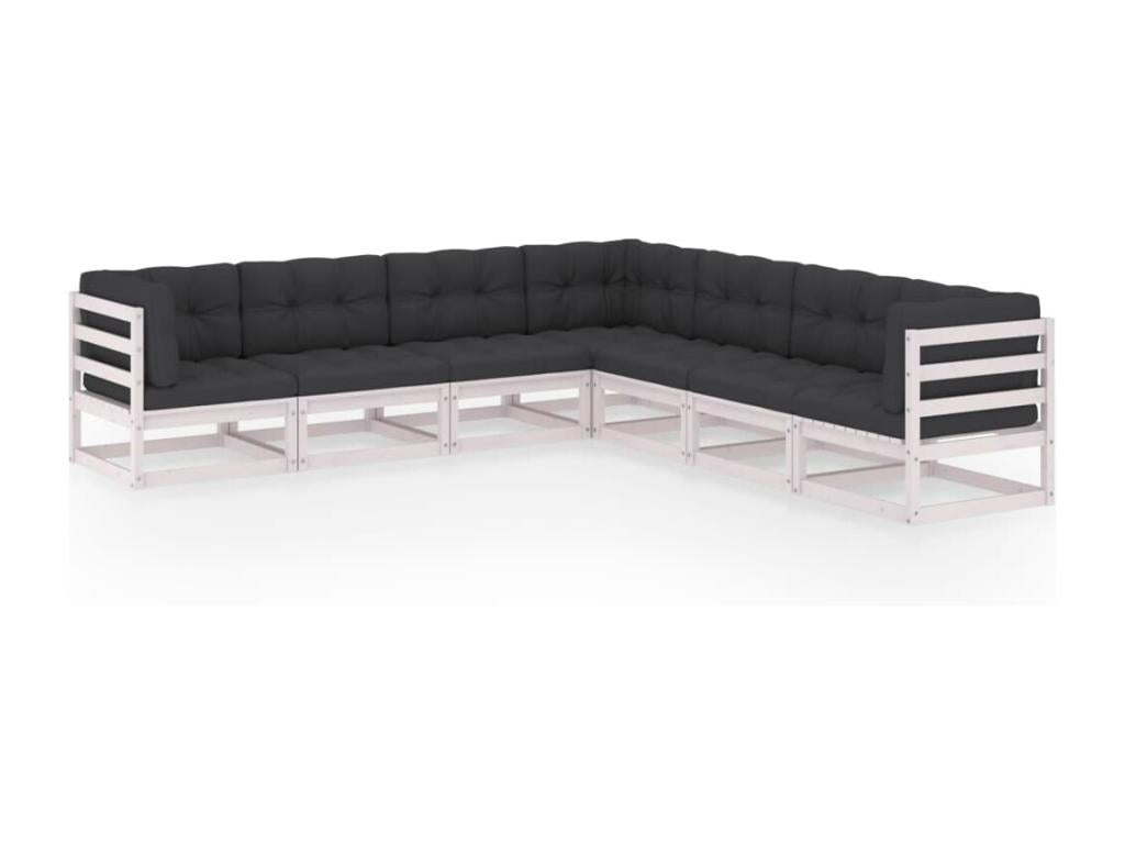 White Pine Wood Outdoor Furniture Set - dlz1766456817112