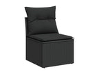 Black Woven Resin Wicker Outdoor Furniture Set - dlz1766456821054